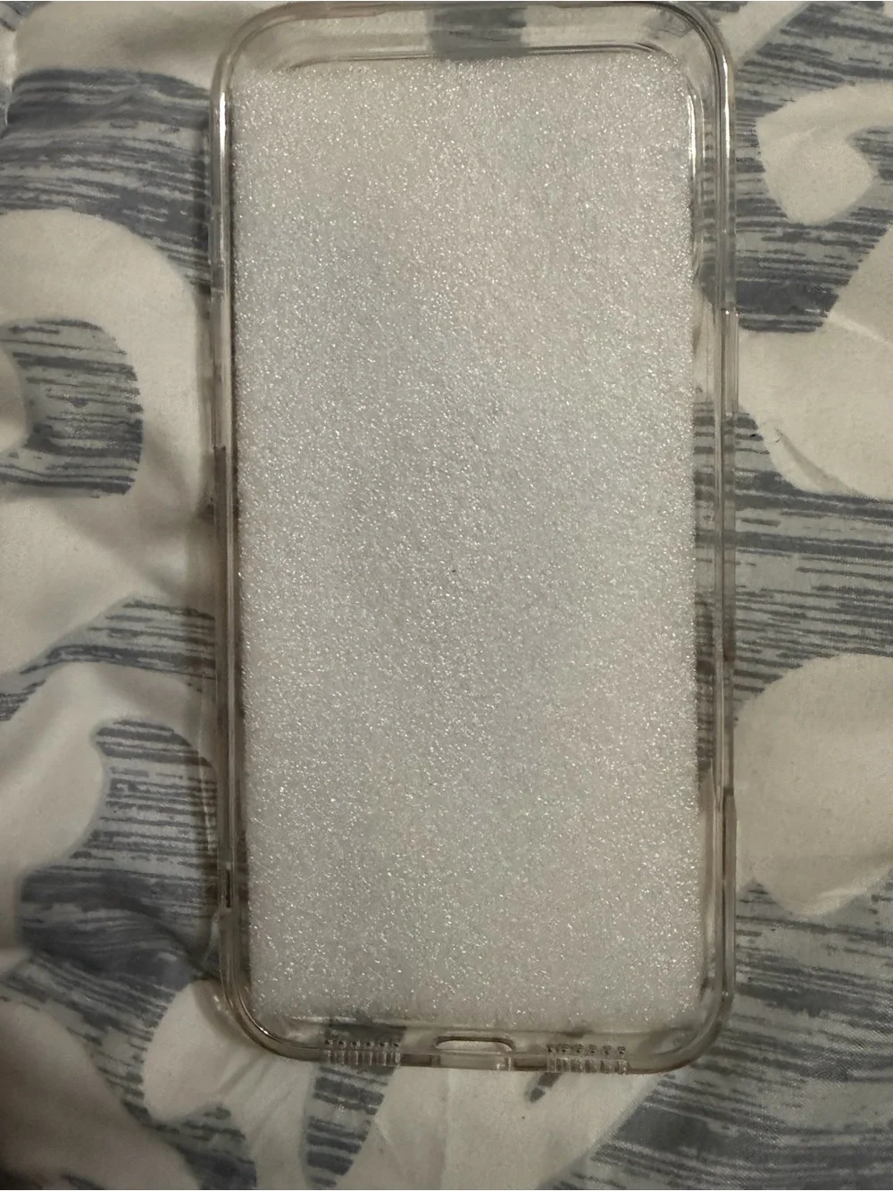 Clear Transparent Phone Case with White MagSafe Ring
